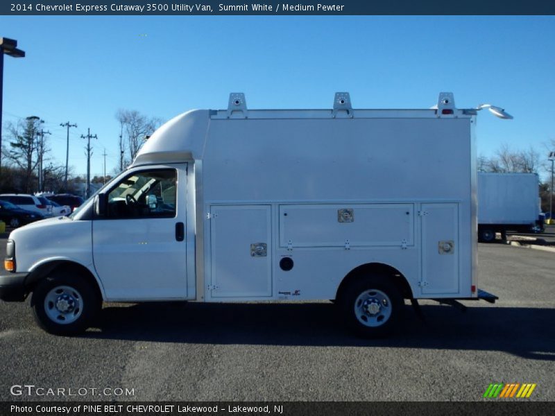 Summit White / Medium Pewter 2014 Chevrolet Express Cutaway 3500 Utility Van