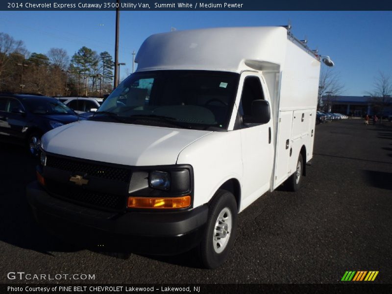Summit White / Medium Pewter 2014 Chevrolet Express Cutaway 3500 Utility Van