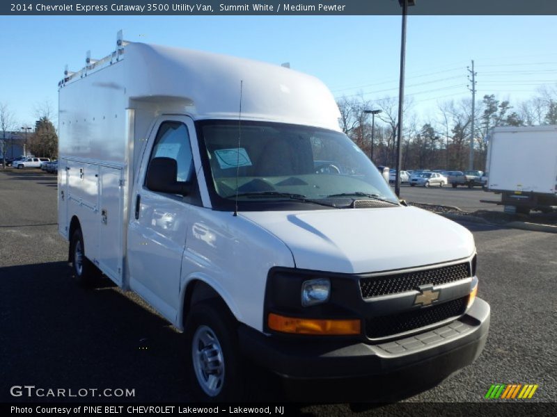 Summit White / Medium Pewter 2014 Chevrolet Express Cutaway 3500 Utility Van