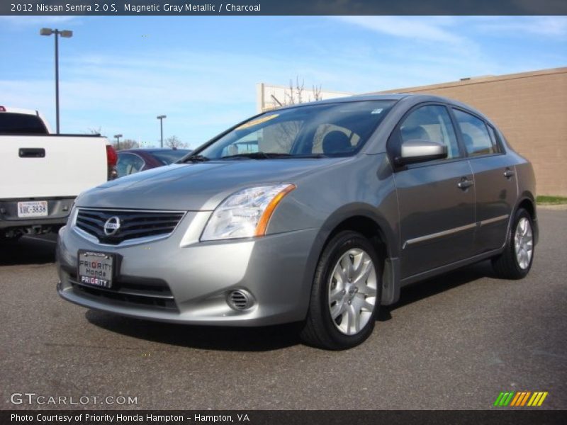 Magnetic Gray Metallic / Charcoal 2012 Nissan Sentra 2.0 S