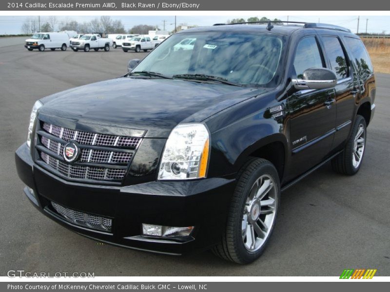 Black Raven / Ebony/Ebony 2014 Cadillac Escalade Premium AWD