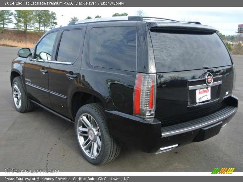 Black Raven / Ebony/Ebony 2014 Cadillac Escalade Premium AWD