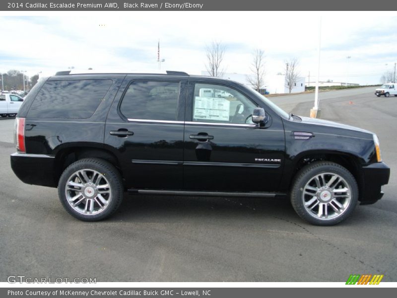 Black Raven / Ebony/Ebony 2014 Cadillac Escalade Premium AWD