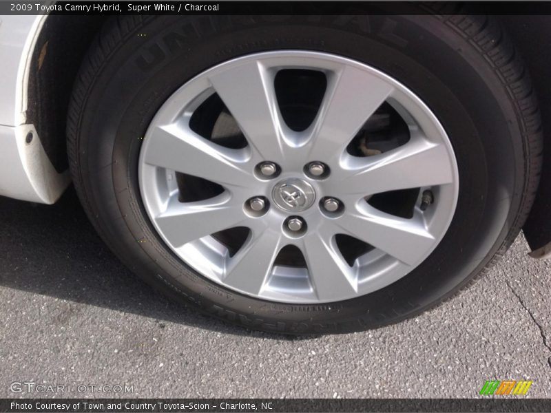 Super White / Charcoal 2009 Toyota Camry Hybrid