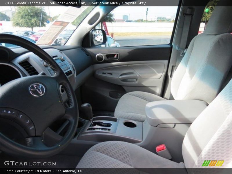 Silver Streak Mica / Graphite Gray 2011 Toyota Tacoma V6 PreRunner Access Cab