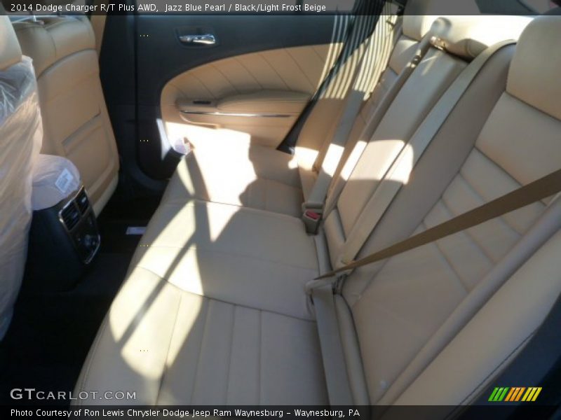 Jazz Blue Pearl / Black/Light Frost Beige 2014 Dodge Charger R/T Plus AWD