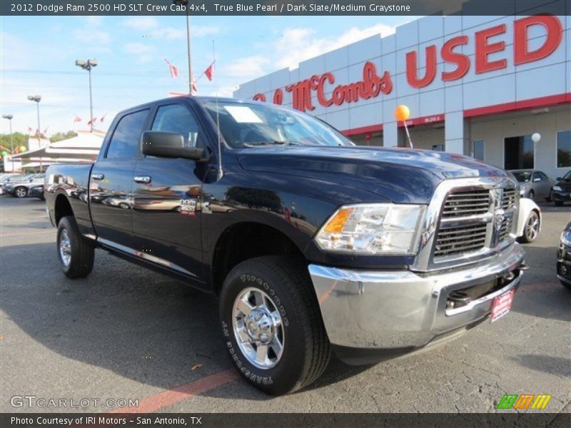 True Blue Pearl / Dark Slate/Medium Graystone 2012 Dodge Ram 2500 HD SLT Crew Cab 4x4