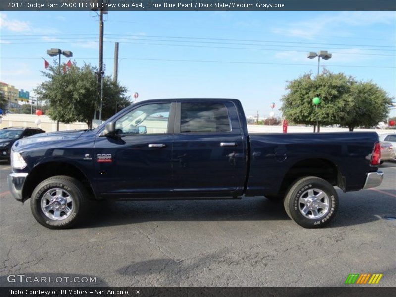 True Blue Pearl / Dark Slate/Medium Graystone 2012 Dodge Ram 2500 HD SLT Crew Cab 4x4