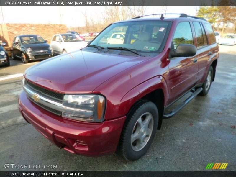 Red Jewel Tint Coat / Light Gray 2007 Chevrolet TrailBlazer LS 4x4