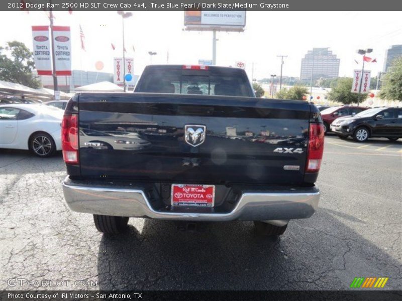 True Blue Pearl / Dark Slate/Medium Graystone 2012 Dodge Ram 2500 HD SLT Crew Cab 4x4