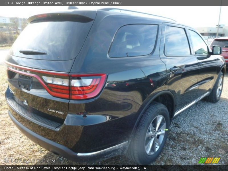 Brilliant Black Crystal Pearl / Black 2014 Dodge Durango Limited AWD