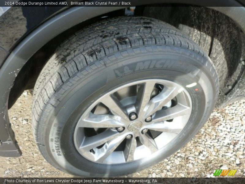 Brilliant Black Crystal Pearl / Black 2014 Dodge Durango Limited AWD
