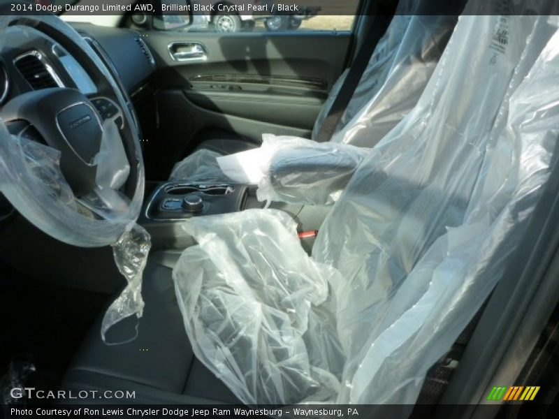 Brilliant Black Crystal Pearl / Black 2014 Dodge Durango Limited AWD
