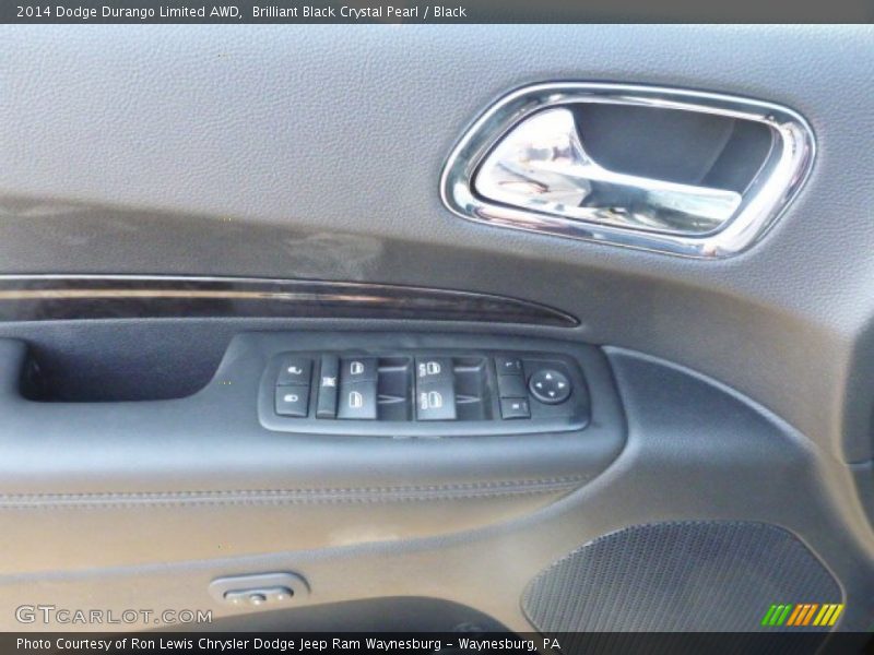 Brilliant Black Crystal Pearl / Black 2014 Dodge Durango Limited AWD