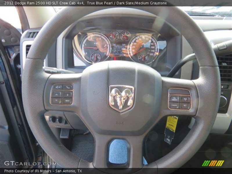 True Blue Pearl / Dark Slate/Medium Graystone 2012 Dodge Ram 2500 HD SLT Crew Cab 4x4
