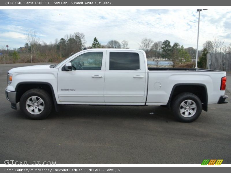 Summit White / Jet Black 2014 GMC Sierra 1500 SLE Crew Cab