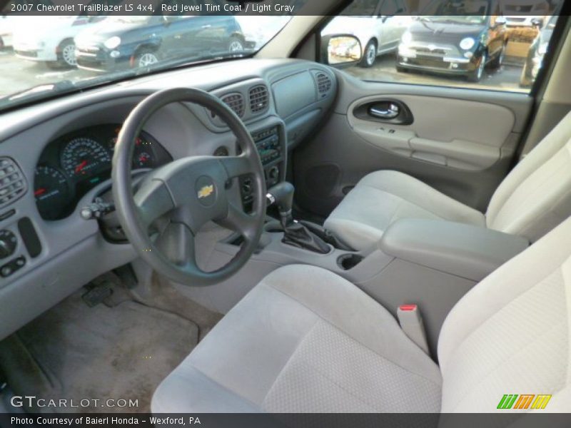 Red Jewel Tint Coat / Light Gray 2007 Chevrolet TrailBlazer LS 4x4