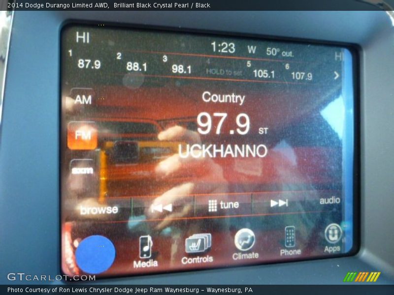 Brilliant Black Crystal Pearl / Black 2014 Dodge Durango Limited AWD