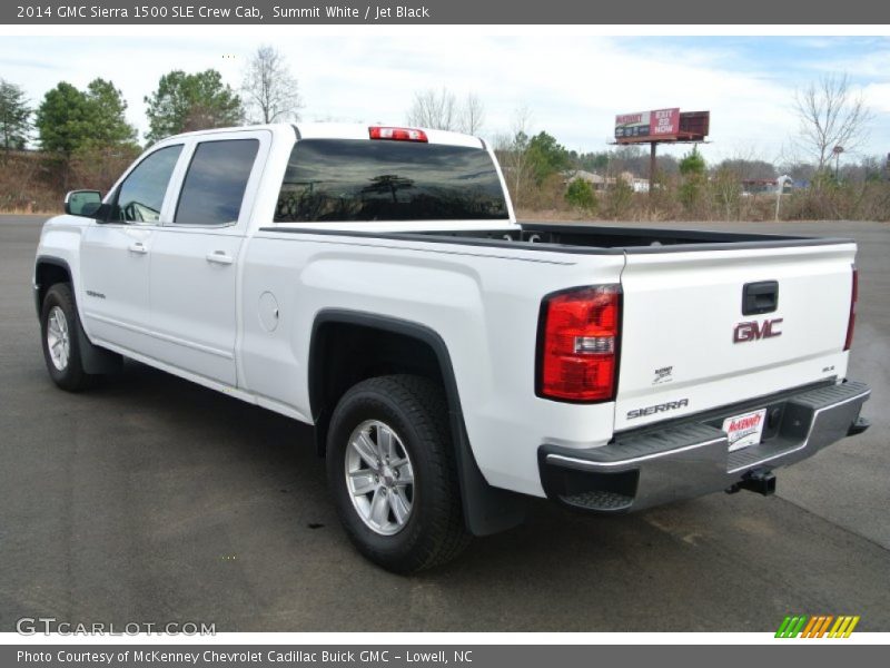 Summit White / Jet Black 2014 GMC Sierra 1500 SLE Crew Cab