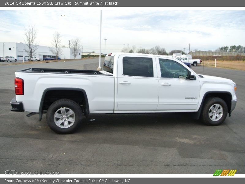 Summit White / Jet Black 2014 GMC Sierra 1500 SLE Crew Cab