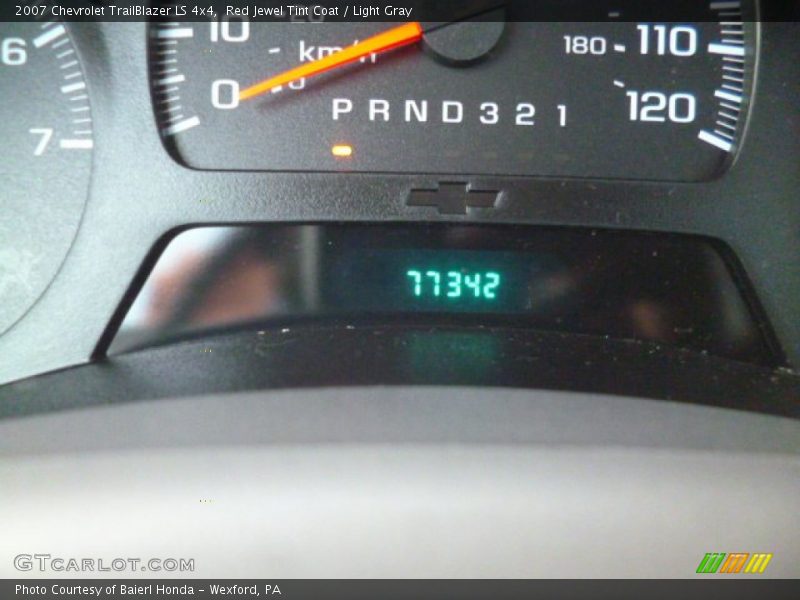 Red Jewel Tint Coat / Light Gray 2007 Chevrolet TrailBlazer LS 4x4
