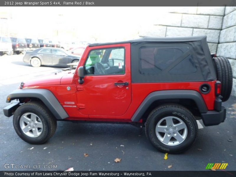 Flame Red / Black 2012 Jeep Wrangler Sport S 4x4