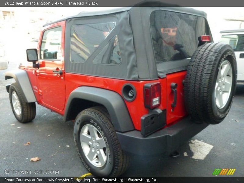 Flame Red / Black 2012 Jeep Wrangler Sport S 4x4