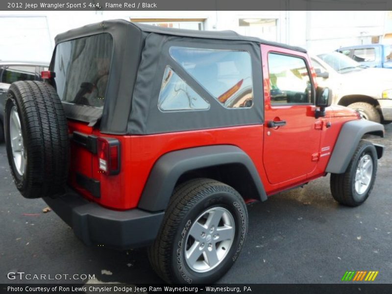 Flame Red / Black 2012 Jeep Wrangler Sport S 4x4