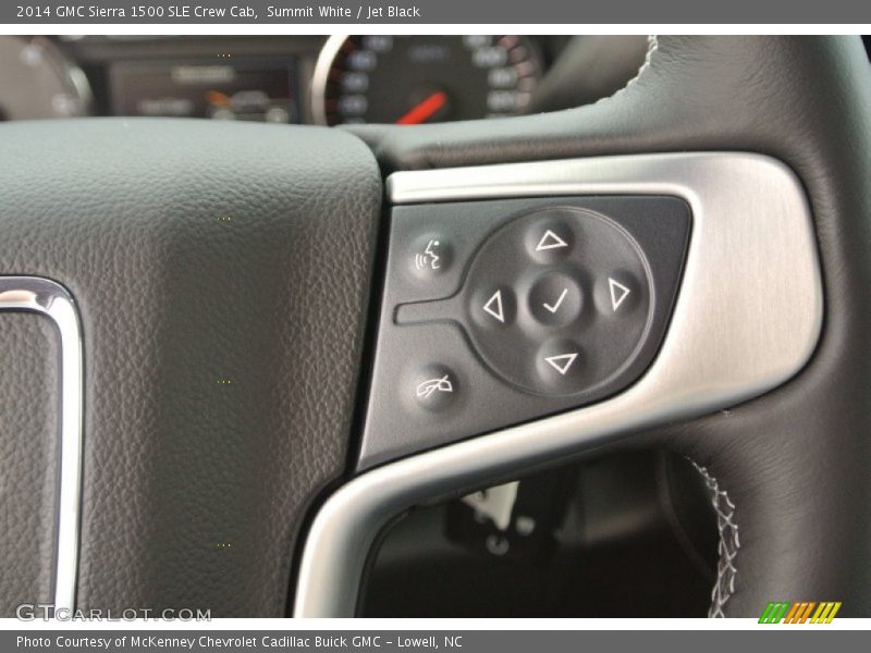 Summit White / Jet Black 2014 GMC Sierra 1500 SLE Crew Cab