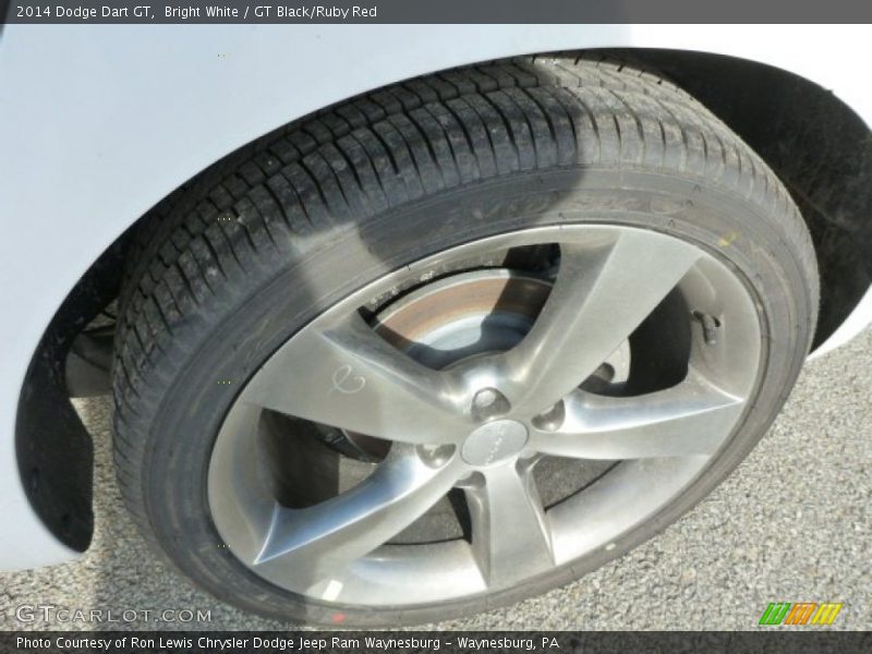Bright White / GT Black/Ruby Red 2014 Dodge Dart GT