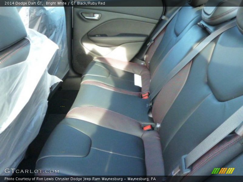 Bright White / GT Black/Ruby Red 2014 Dodge Dart GT