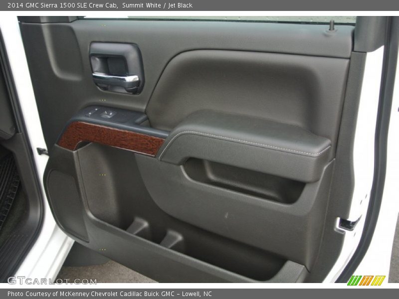 Summit White / Jet Black 2014 GMC Sierra 1500 SLE Crew Cab