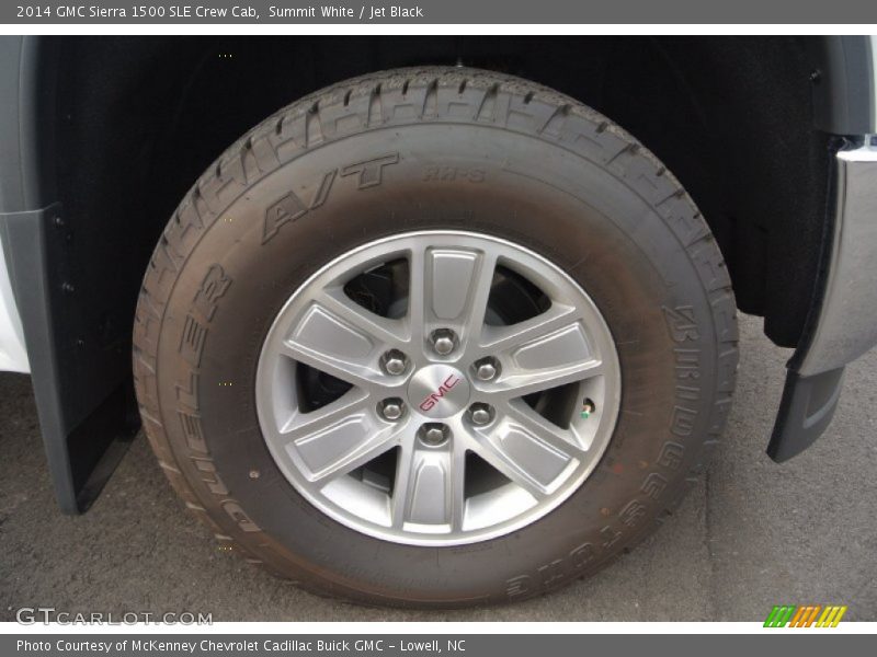 Summit White / Jet Black 2014 GMC Sierra 1500 SLE Crew Cab