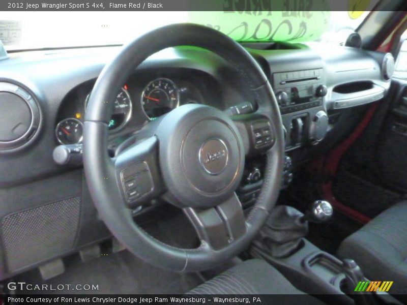 Flame Red / Black 2012 Jeep Wrangler Sport S 4x4