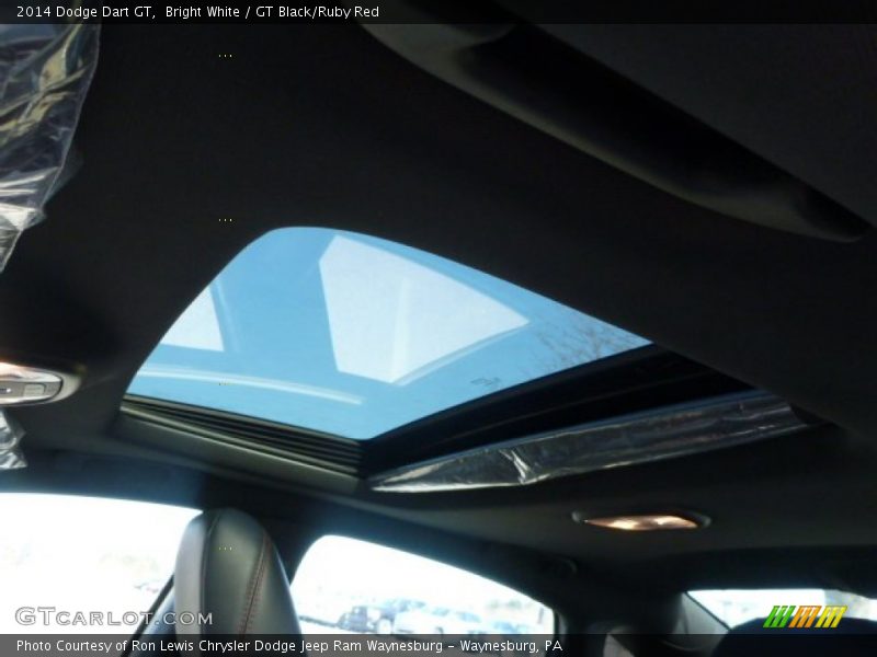 Bright White / GT Black/Ruby Red 2014 Dodge Dart GT