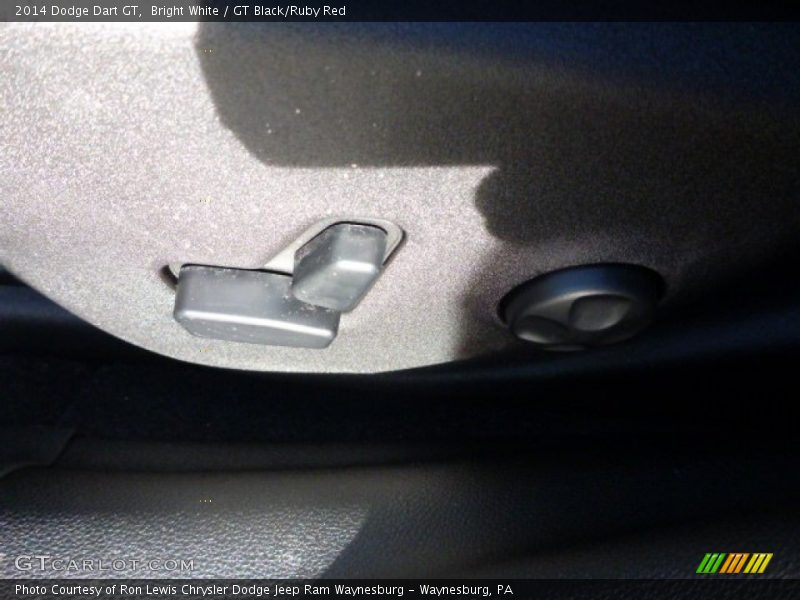 Bright White / GT Black/Ruby Red 2014 Dodge Dart GT