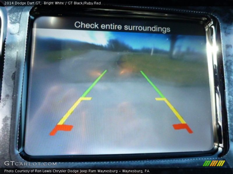 Bright White / GT Black/Ruby Red 2014 Dodge Dart GT