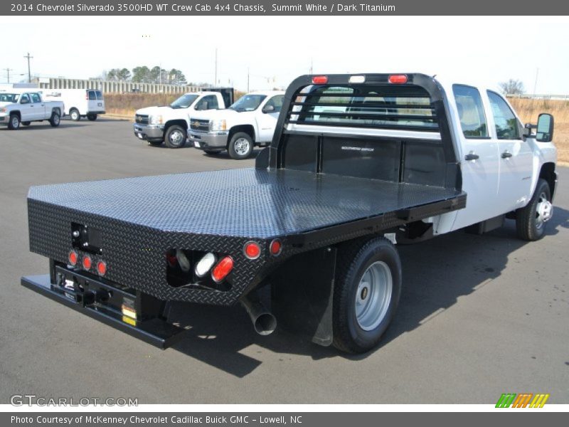 Summit White / Dark Titanium 2014 Chevrolet Silverado 3500HD WT Crew Cab 4x4 Chassis