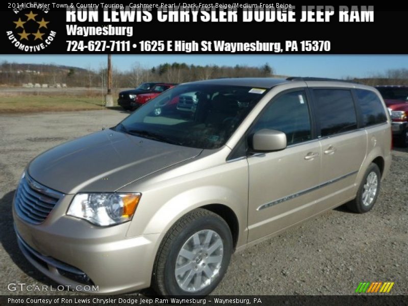 Cashmere Pearl / Dark Frost Beige/Medium Frost Beige 2014 Chrysler Town & Country Touring