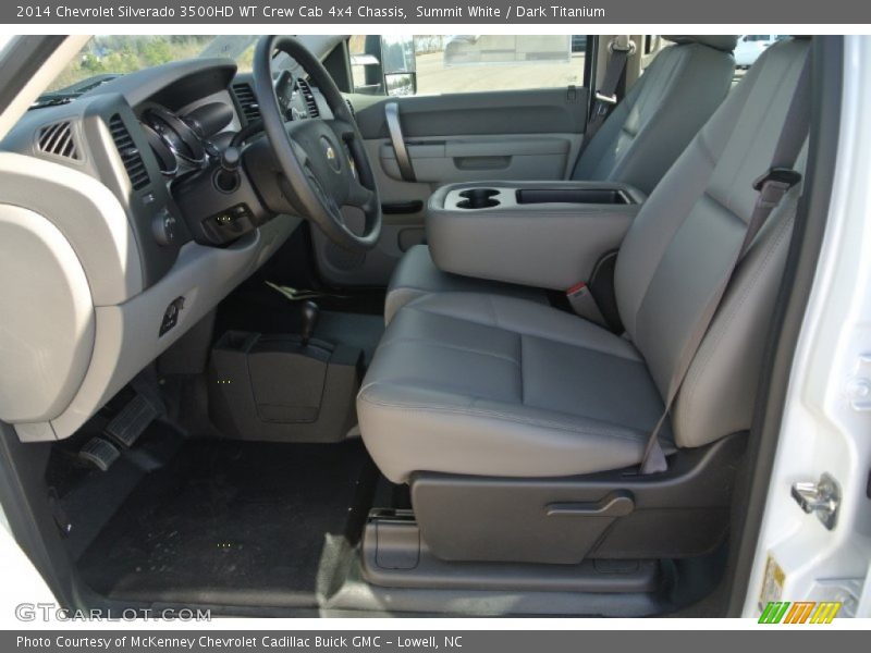 Summit White / Dark Titanium 2014 Chevrolet Silverado 3500HD WT Crew Cab 4x4 Chassis