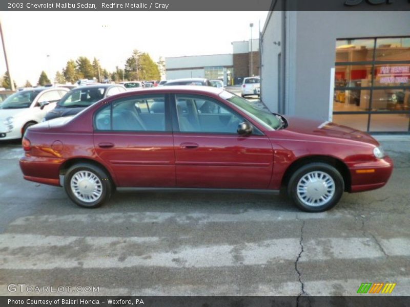 Redfire Metallic / Gray 2003 Chevrolet Malibu Sedan