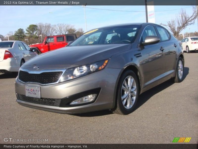 Titanium Silver Metallic / Beige 2013 Kia Optima LX