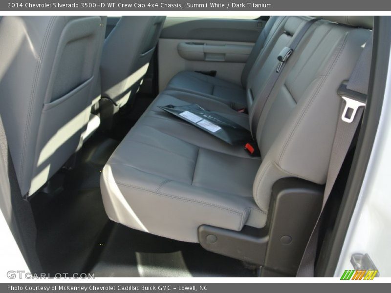 Summit White / Dark Titanium 2014 Chevrolet Silverado 3500HD WT Crew Cab 4x4 Chassis