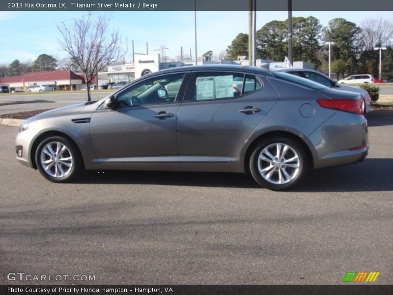 Titanium Silver Metallic / Beige 2013 Kia Optima LX