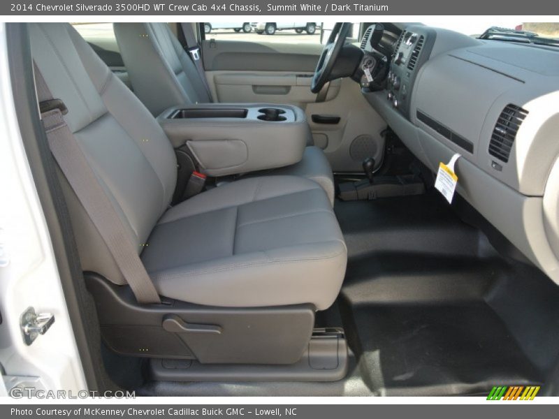 Summit White / Dark Titanium 2014 Chevrolet Silverado 3500HD WT Crew Cab 4x4 Chassis