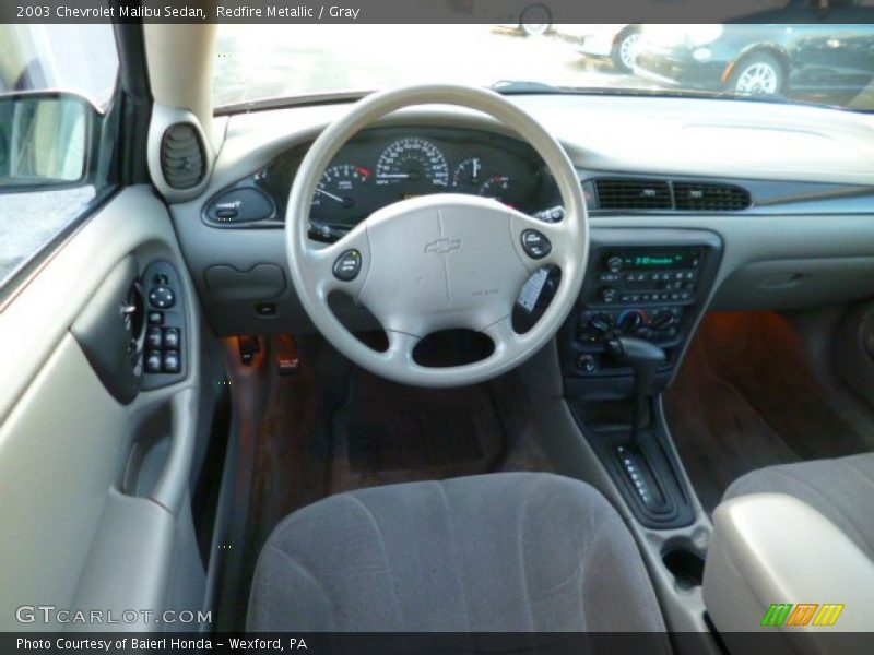 Redfire Metallic / Gray 2003 Chevrolet Malibu Sedan