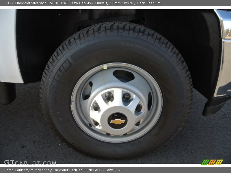 Summit White / Dark Titanium 2014 Chevrolet Silverado 3500HD WT Crew Cab 4x4 Chassis