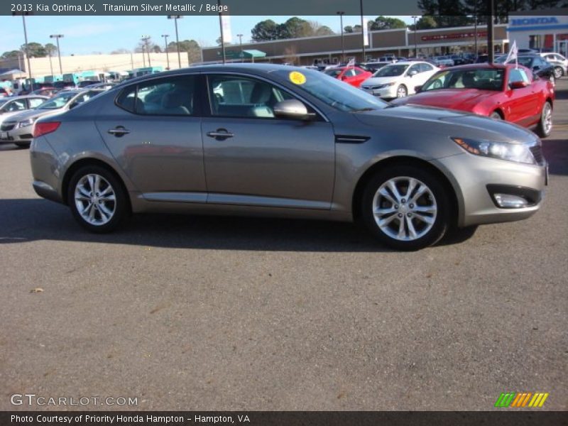 Titanium Silver Metallic / Beige 2013 Kia Optima LX