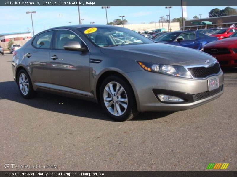Titanium Silver Metallic / Beige 2013 Kia Optima LX