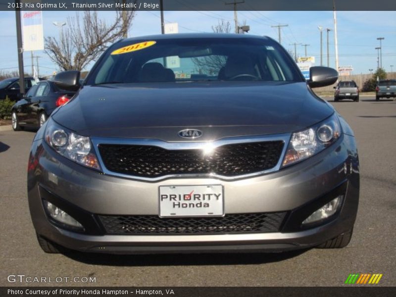 Titanium Silver Metallic / Beige 2013 Kia Optima LX